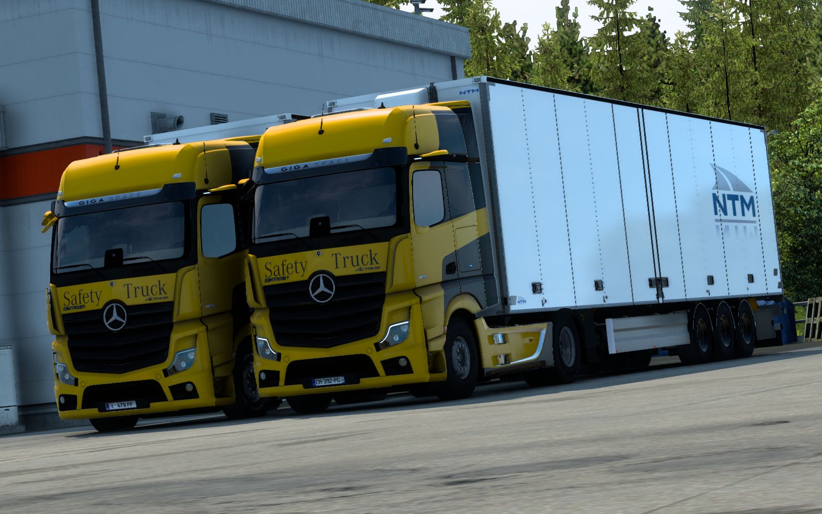 歐洲卡車模擬2聯(lián)運(yùn)體驗(yàn) 奔馳MP5運(yùn)輸21噸機(jī)油從奧斯陸到哥特堡